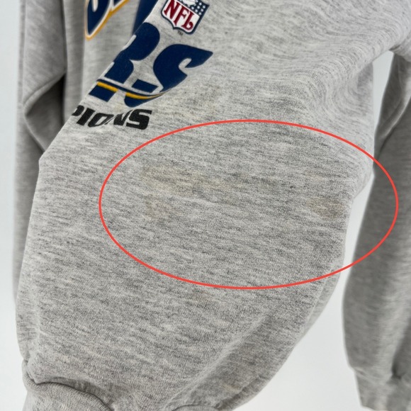 Vintage San Diego Chargers Sweatshirt Mens Large Hanes 2006 AFC West Champs Gray - Picture 6 of 13